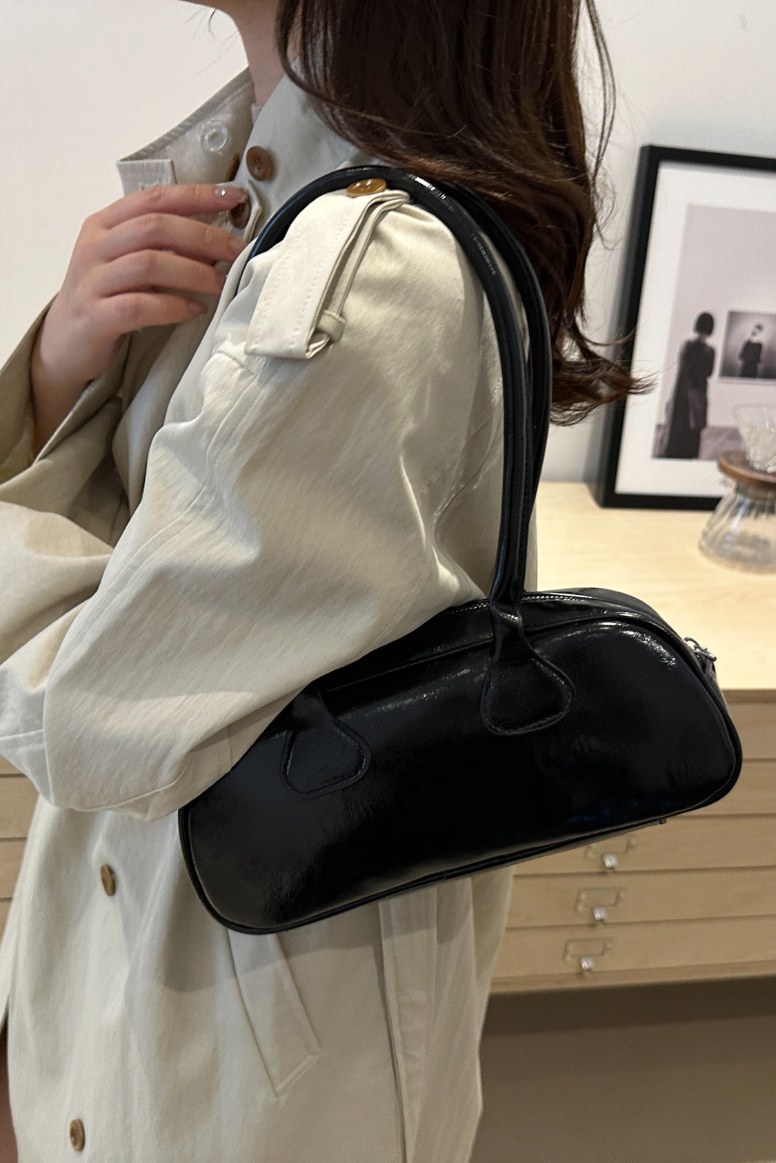 PU Leather Shoulder Bag